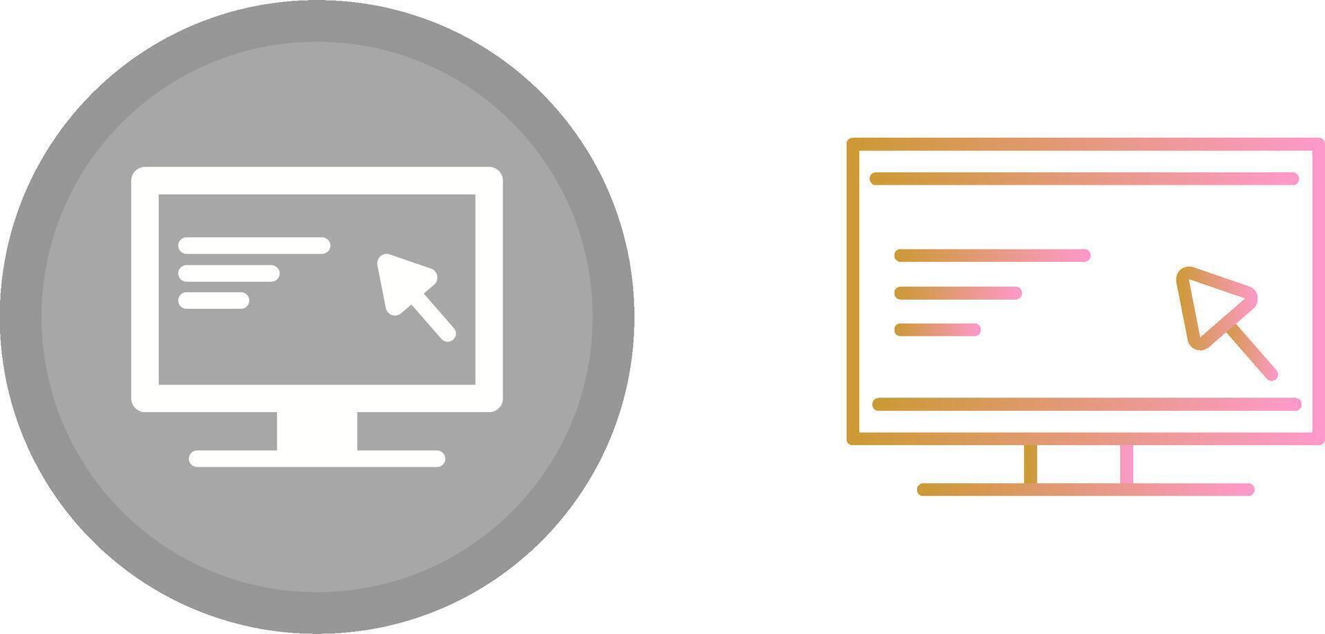 Screen Icon Design vector