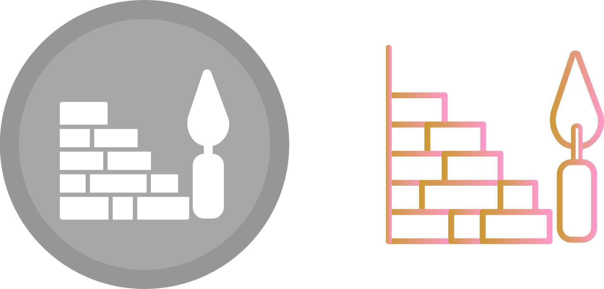 Bricks Icon Design vector