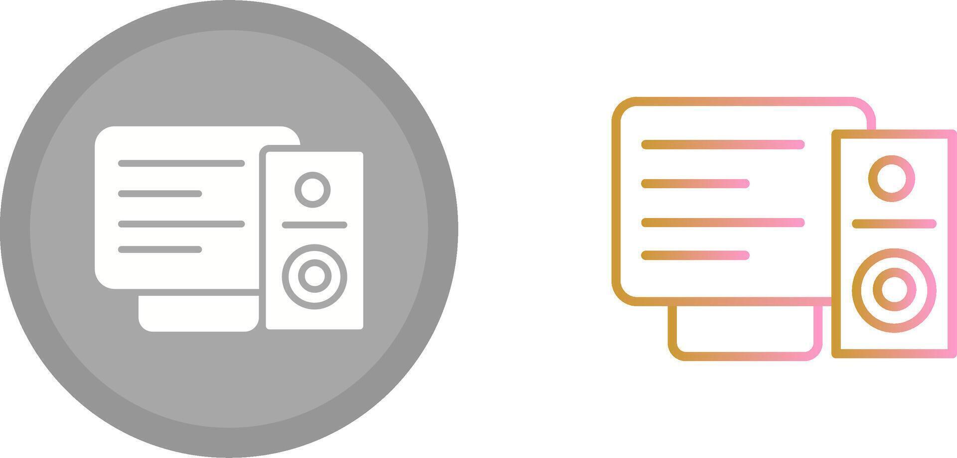 Speaker Icon Design vector