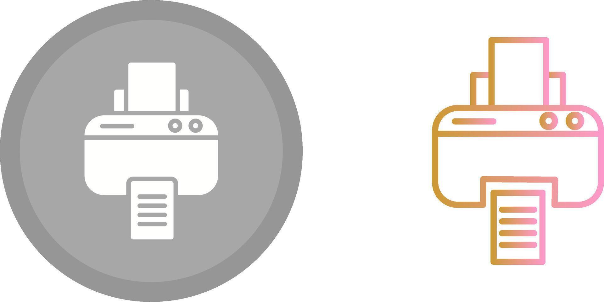 Printer Icon Design vector
