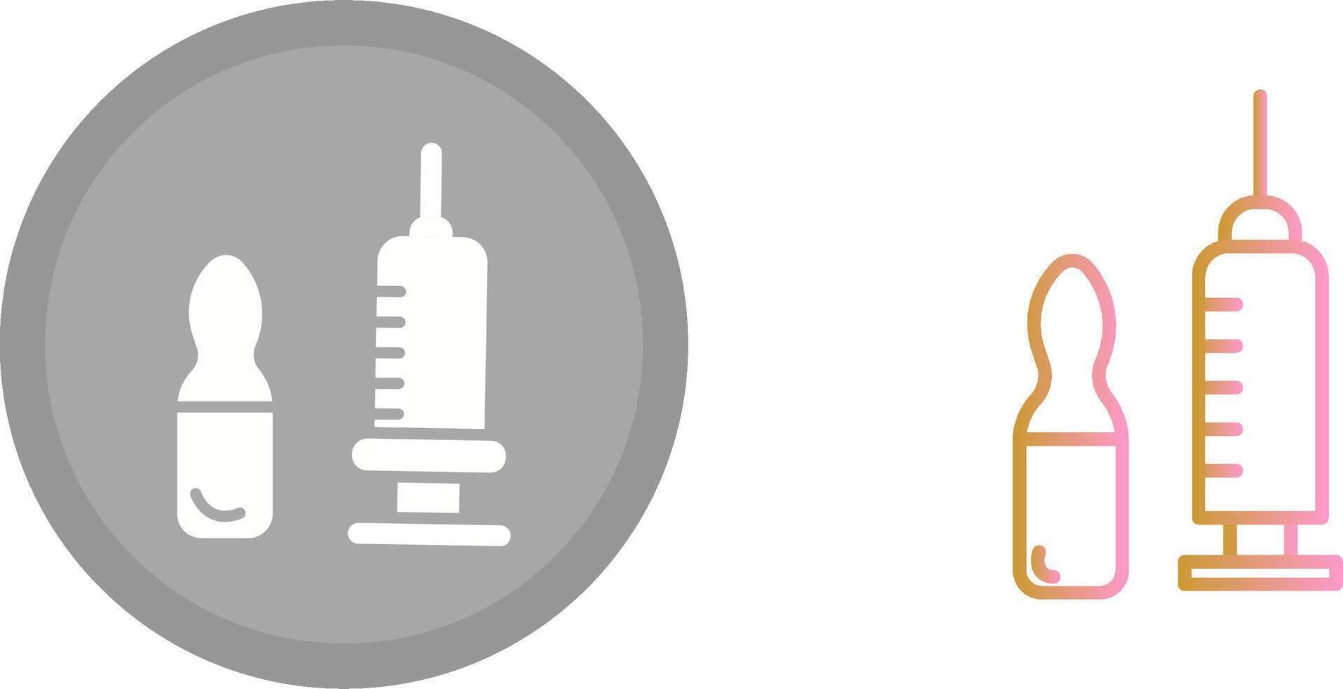 Injection Icon Design vector