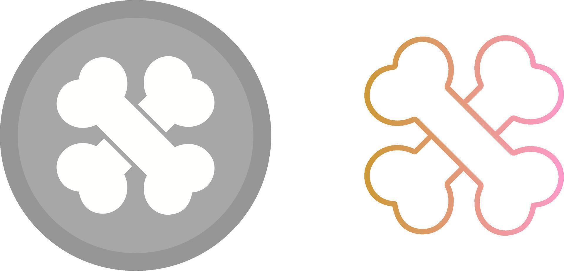 Bone Icon Design vector