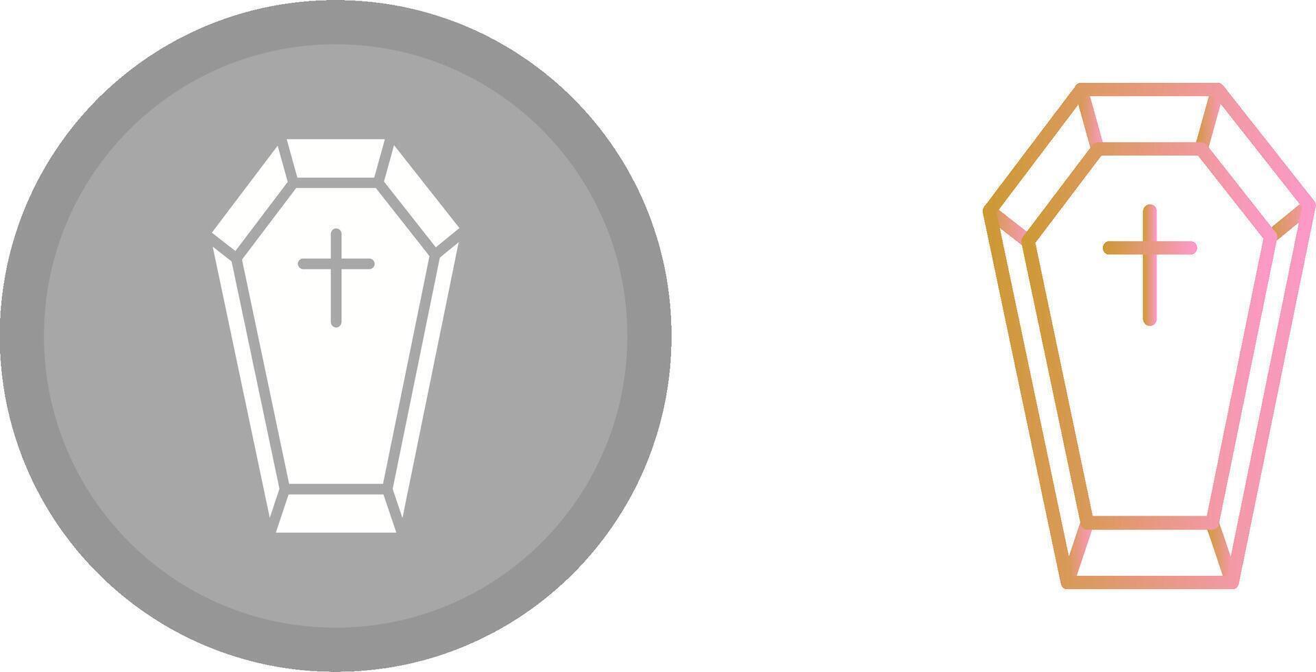 Coffin Icon Design vector