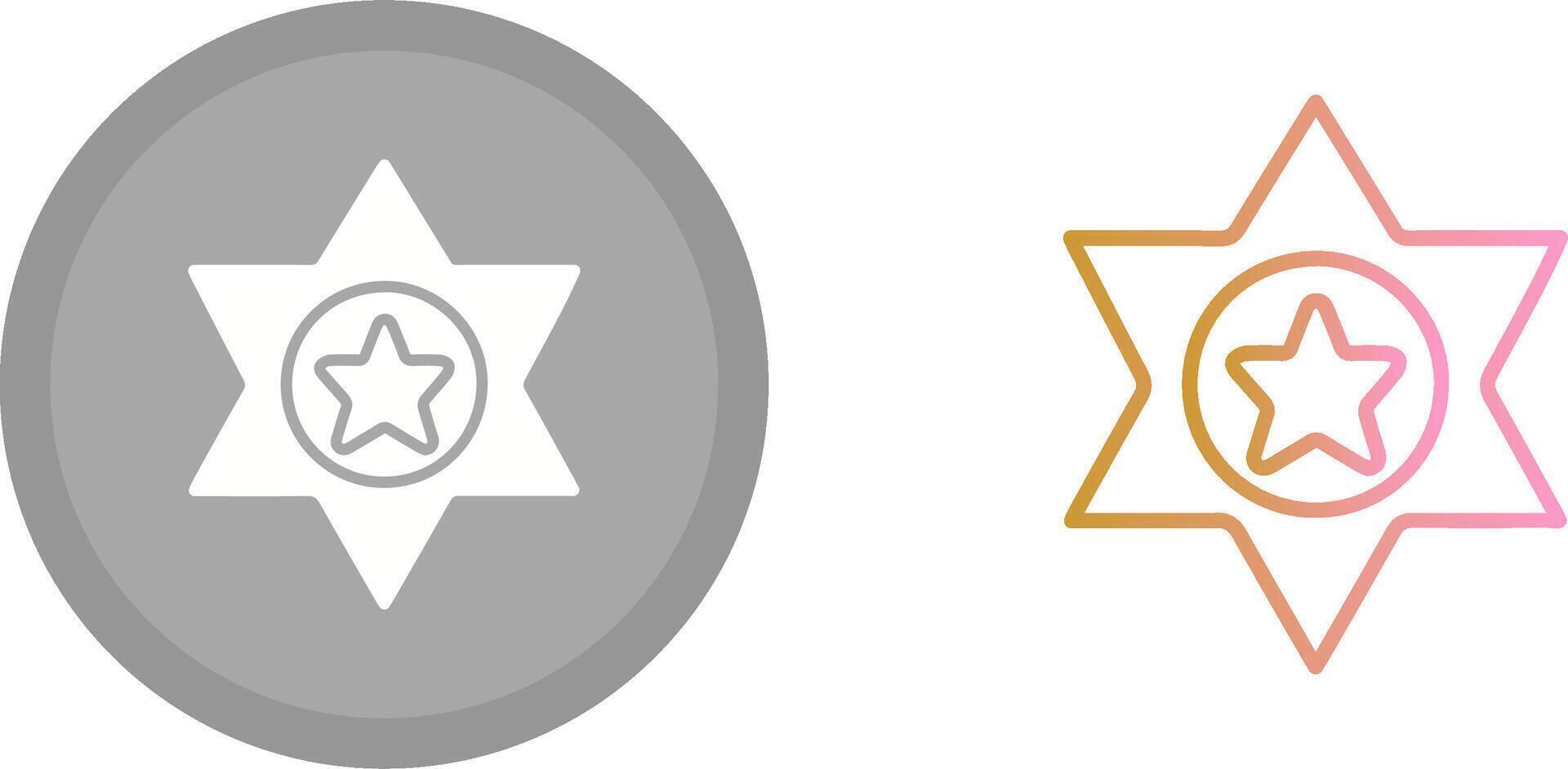 Sheriff Icon Design vector