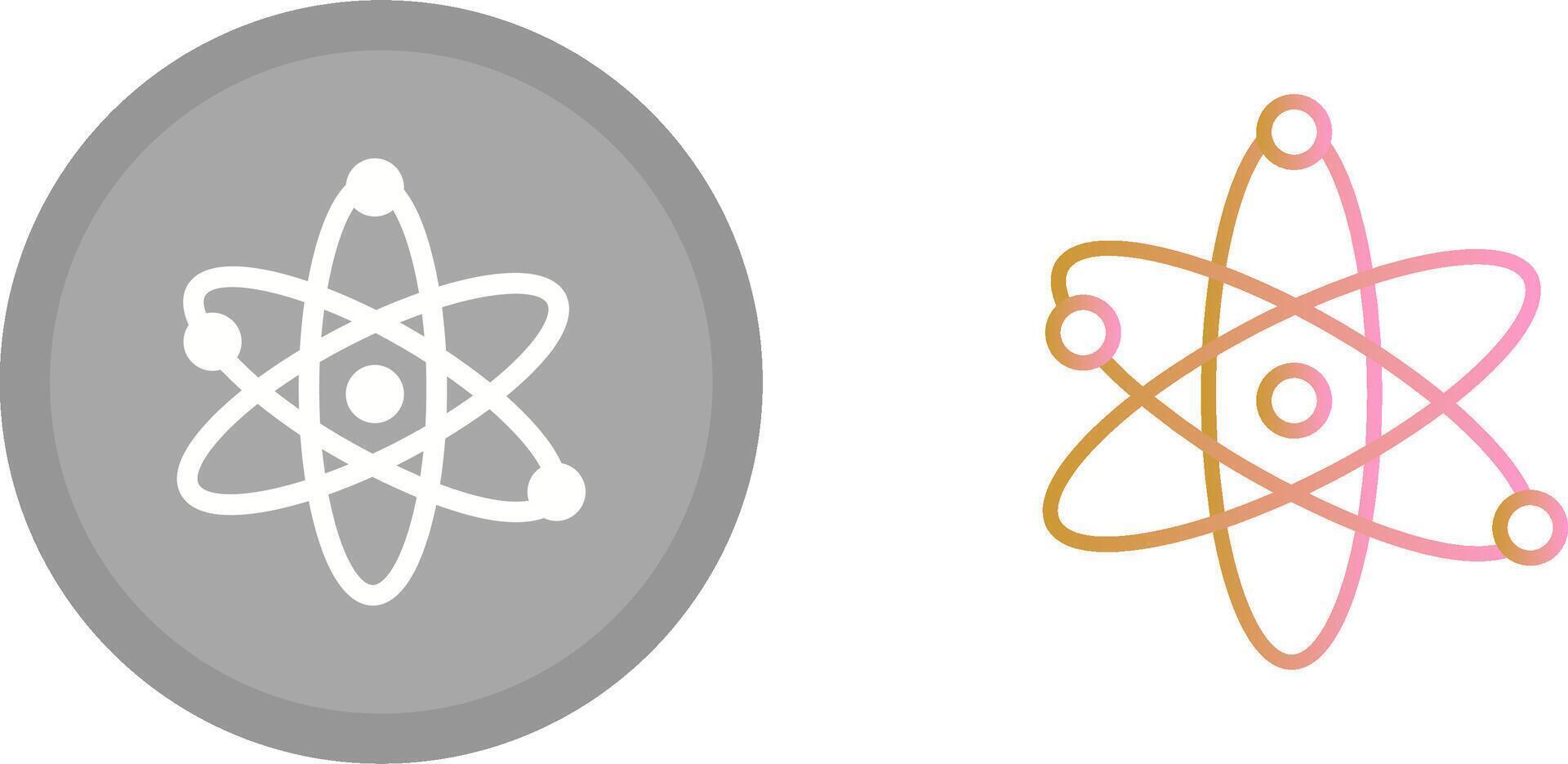 Atom Icon Design vector