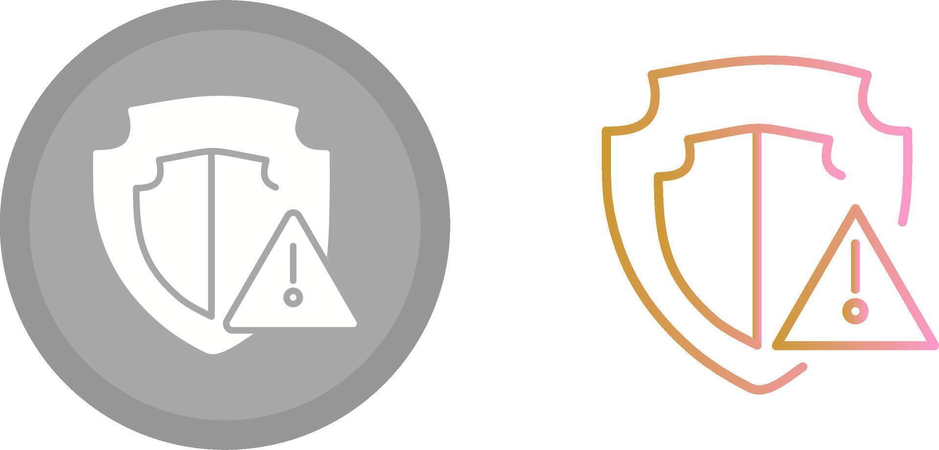 Warning Icon Design vector