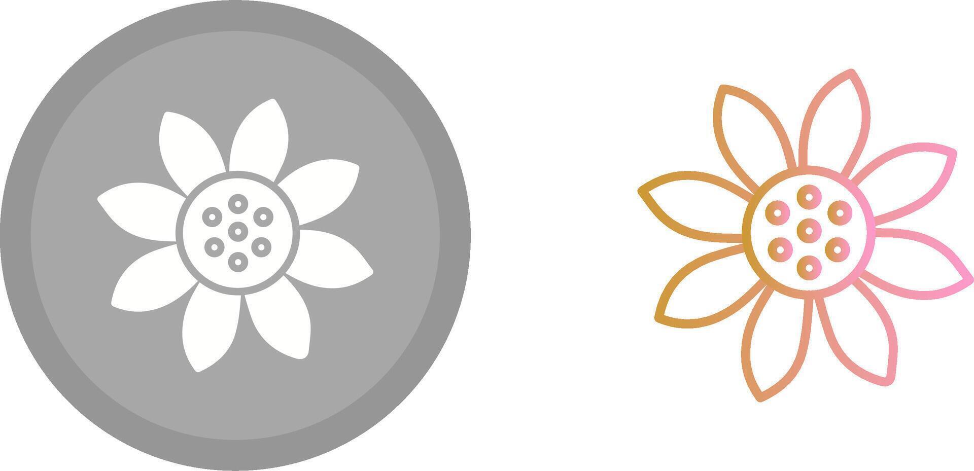 Sunflower Icon Design vector