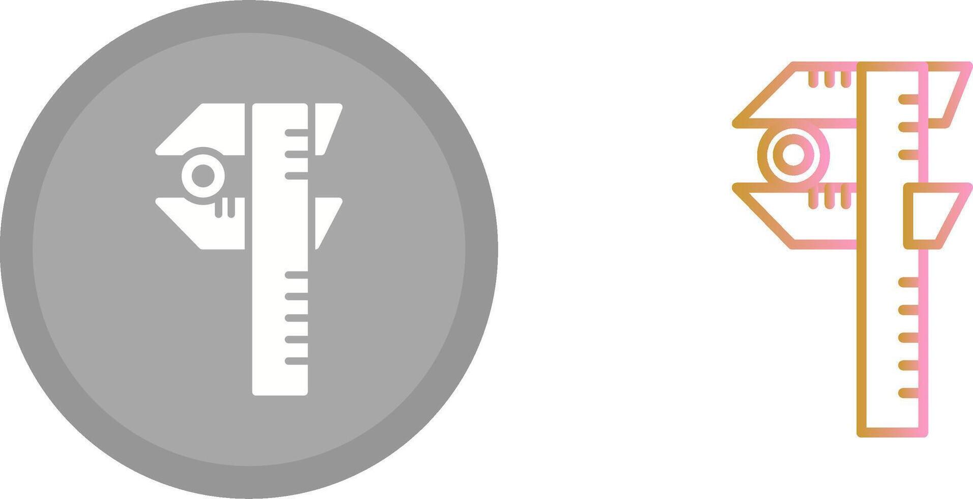 Caliper Icon Design vector