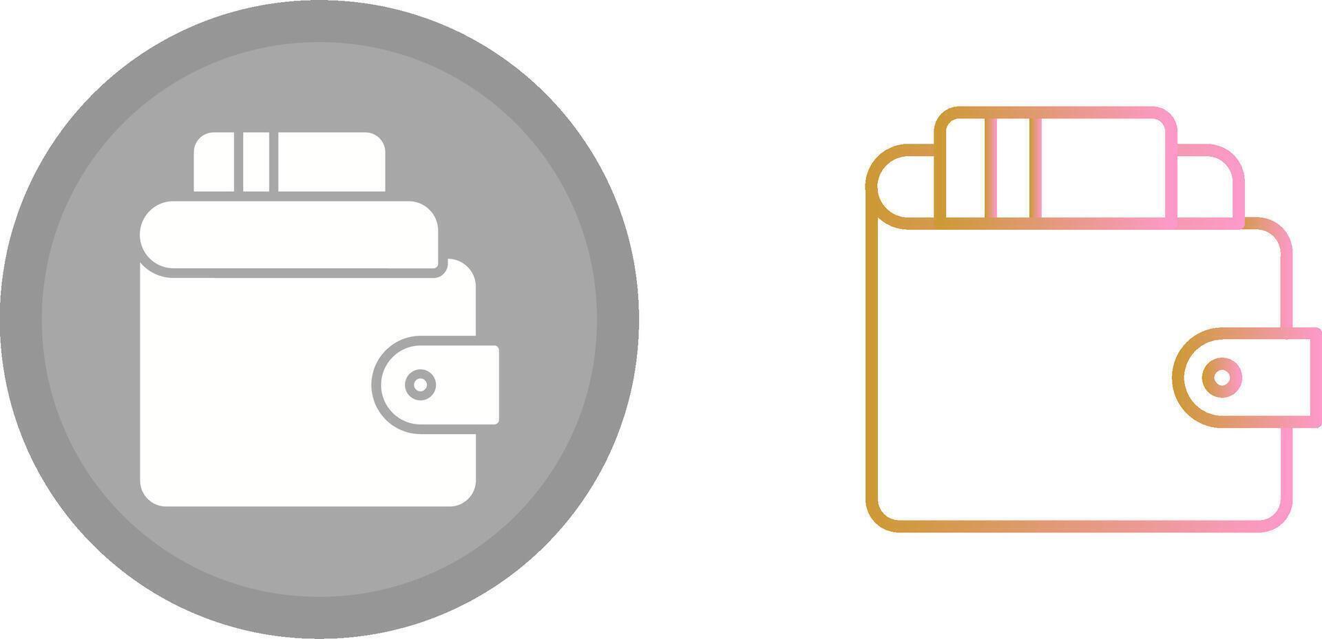 Wallet Icon Design vector