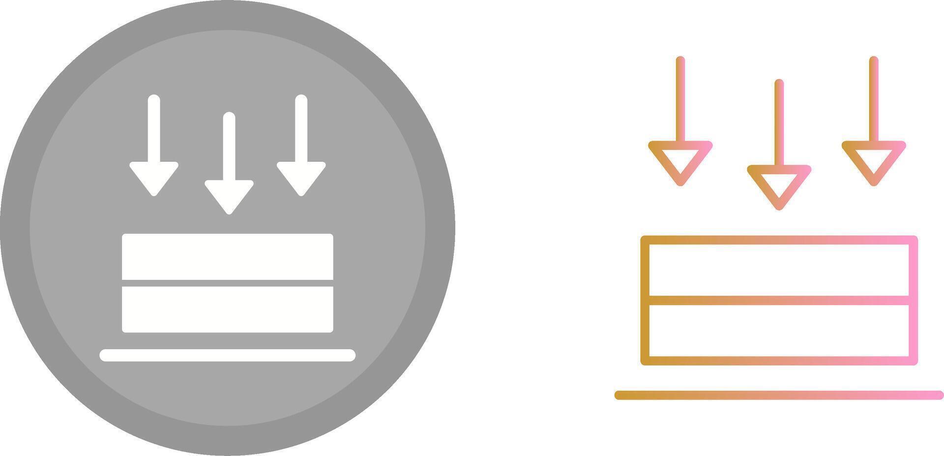 Press Icon Design vector