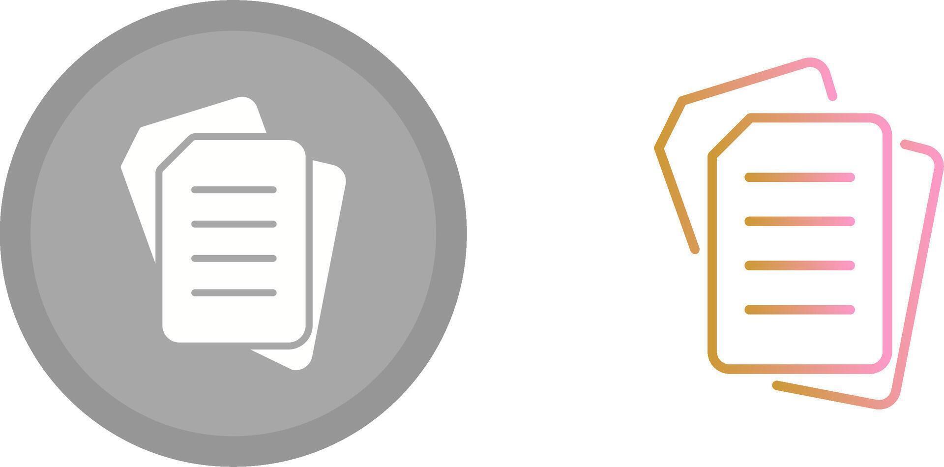 Document Icon Design vector