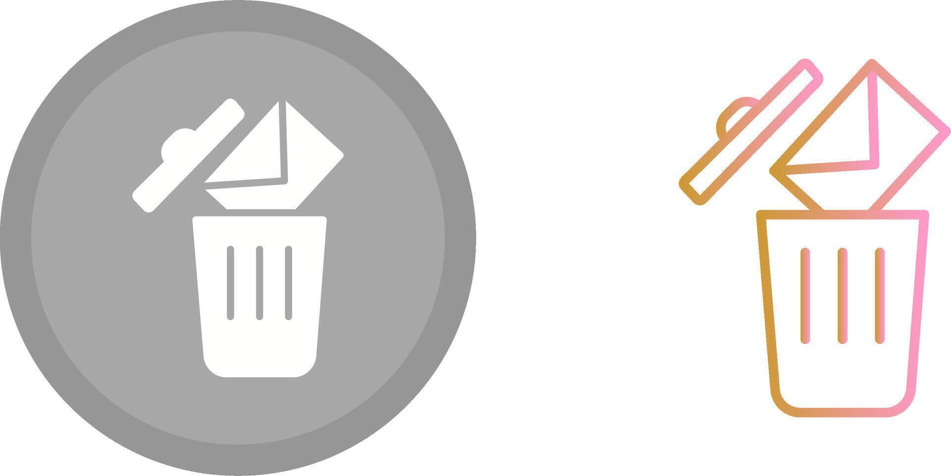 Delete Icon Design vector