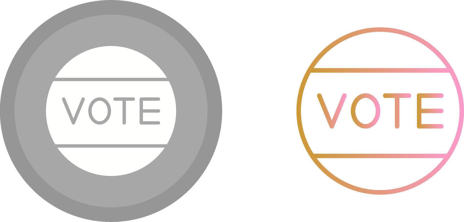 diseño de icono de voto vector