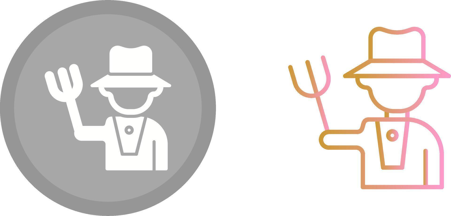 Farmer Icon Design vector