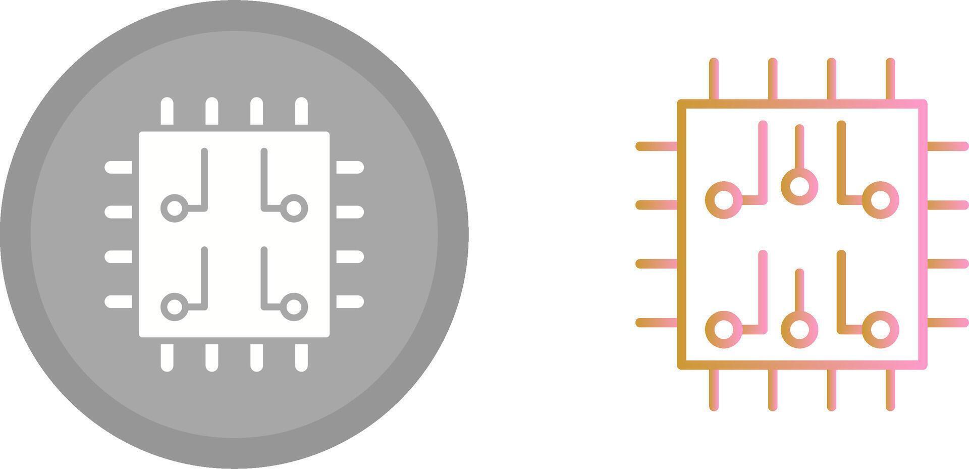 Chip Icon Design vector