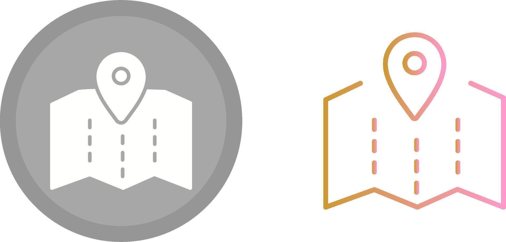 Map Icon Design vector