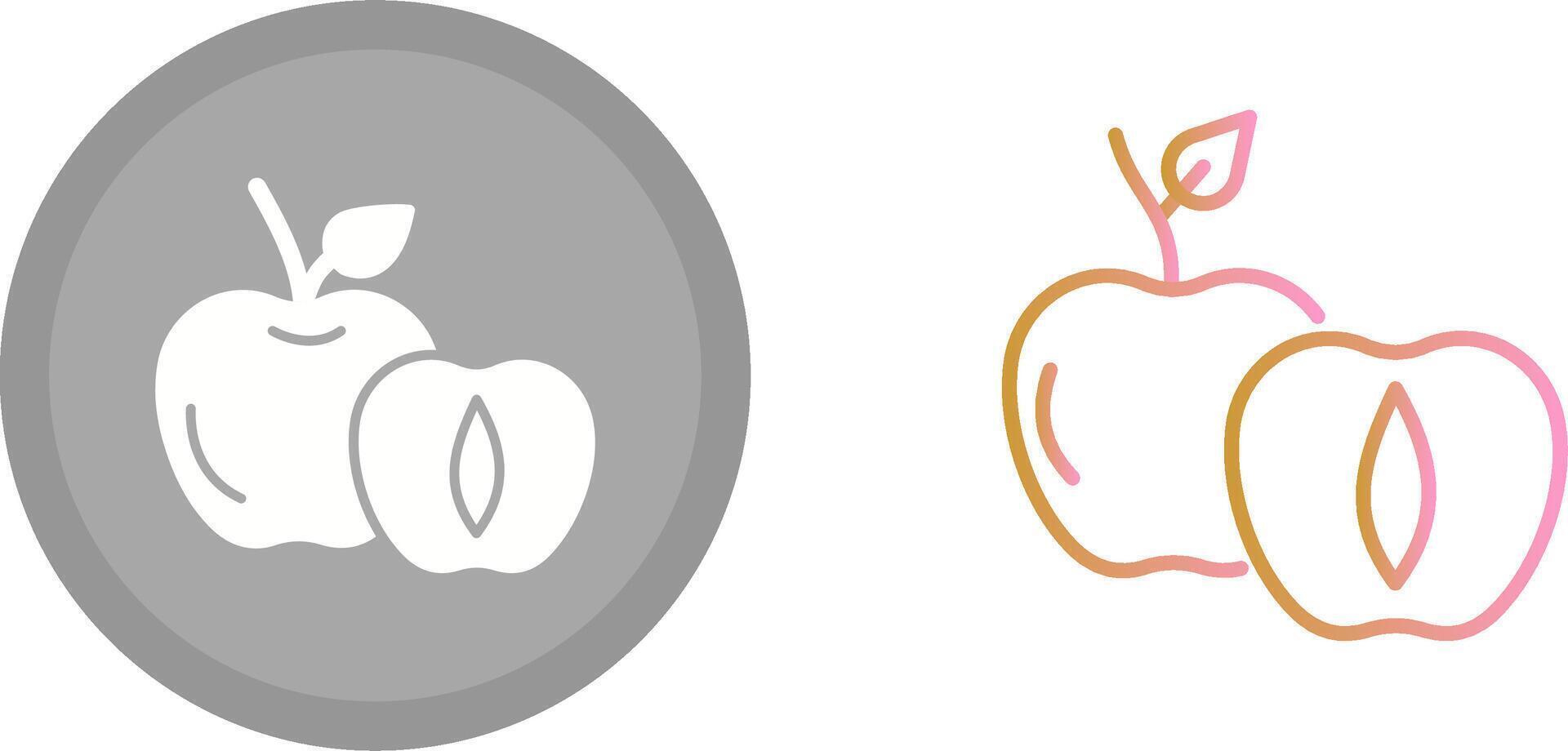 Apricot Icon Design vector