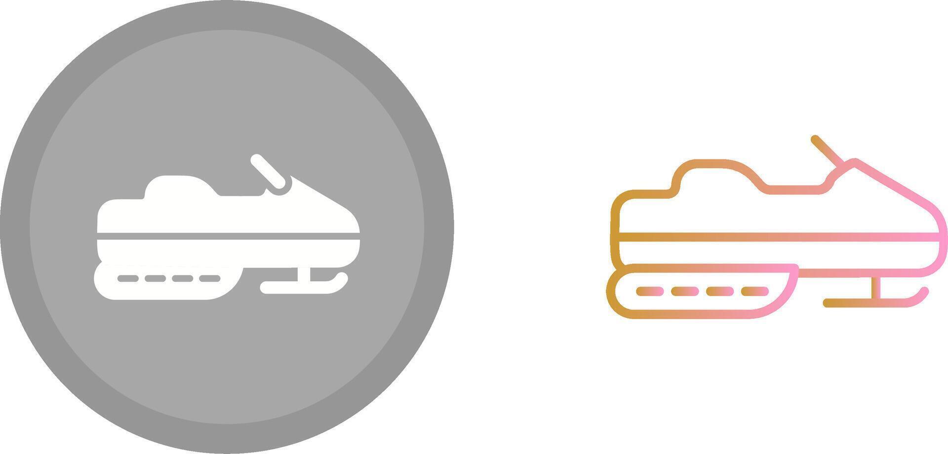 Snowmobile Icon Design vector