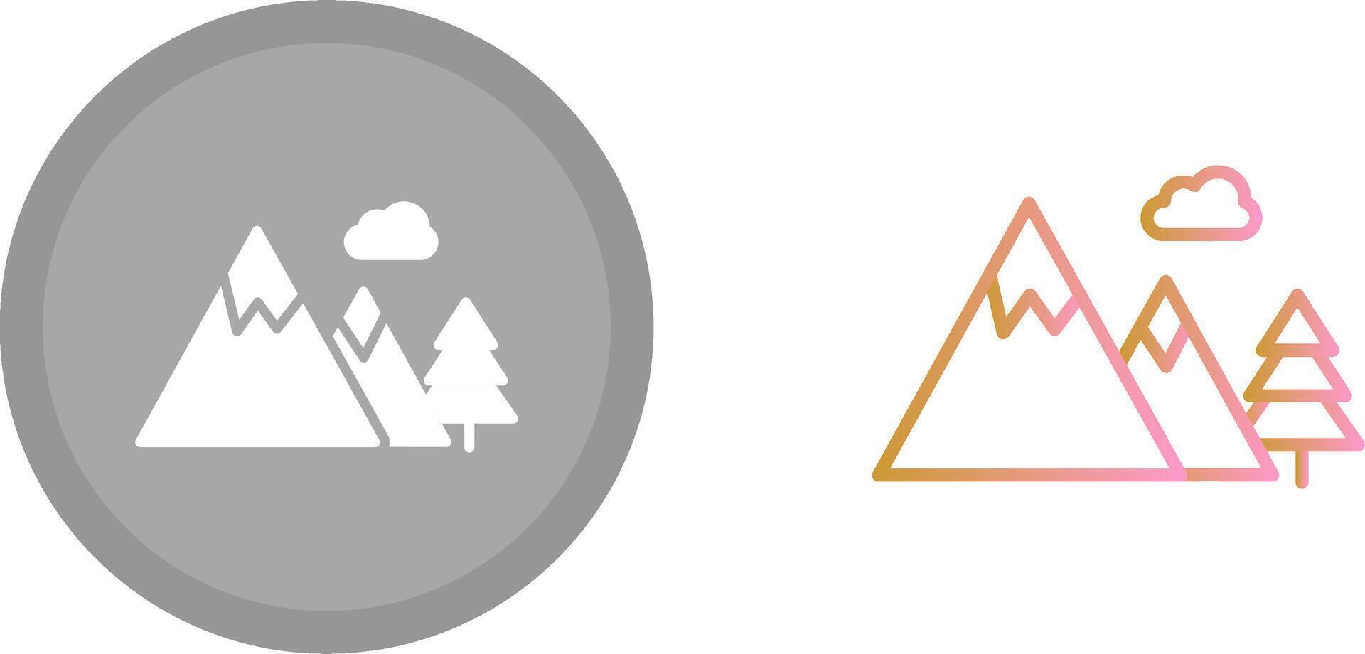 Mountain Icon Design vector