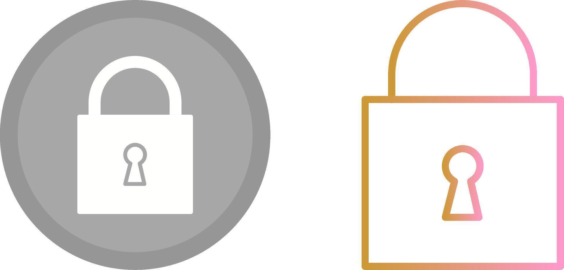Padlock Icon Design vector