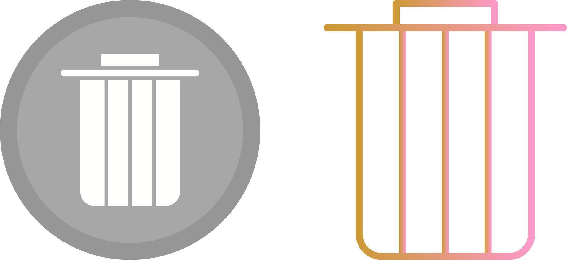 Dustbin Icon Design vector