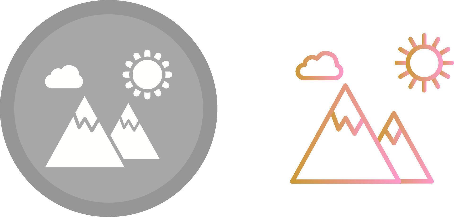 Mountain Icon Design vector