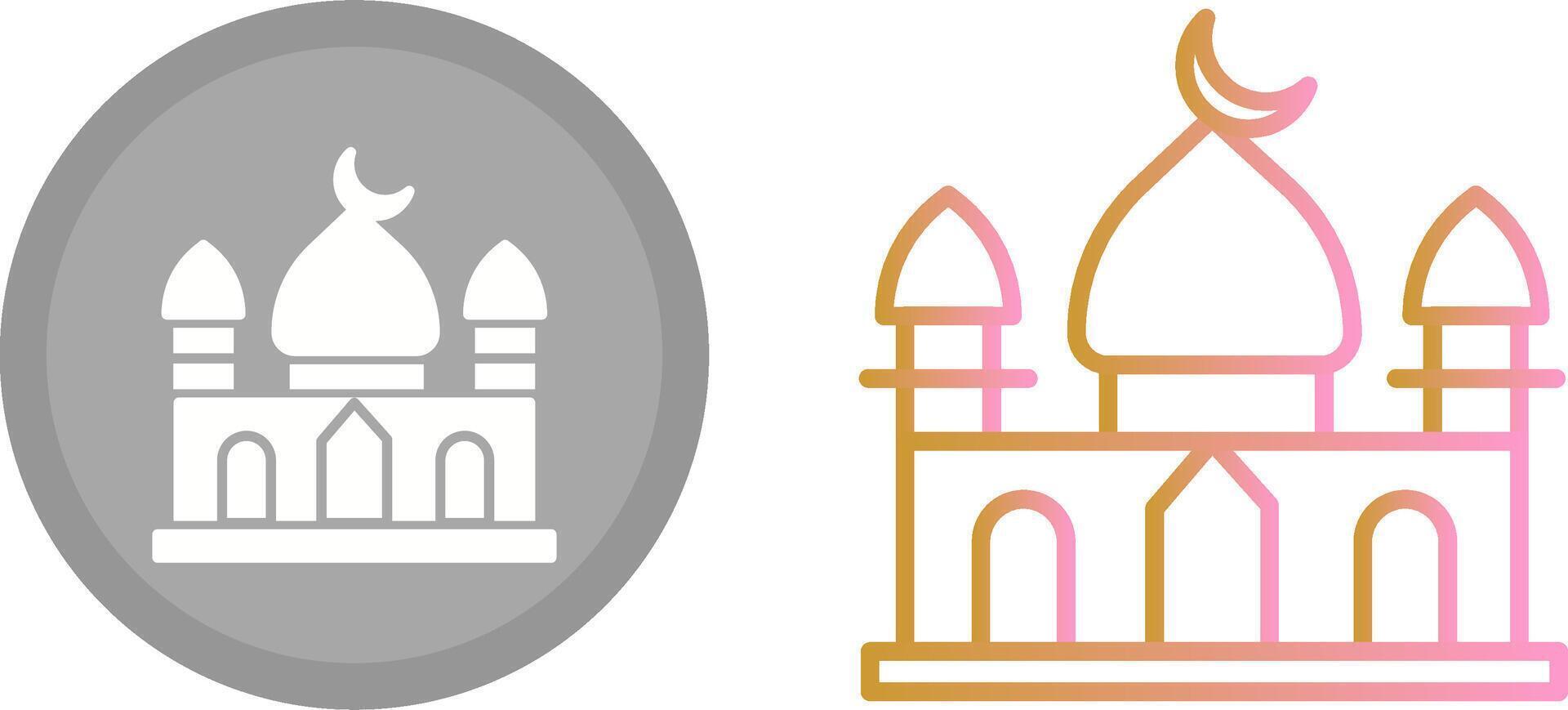 diseño de icono de mezquita vector