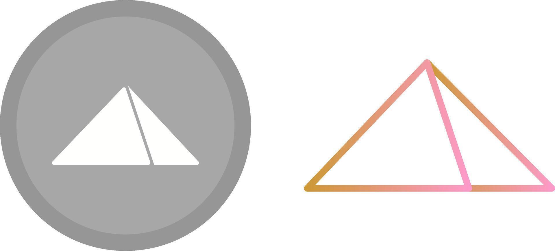 Pyramid Icon Design vector