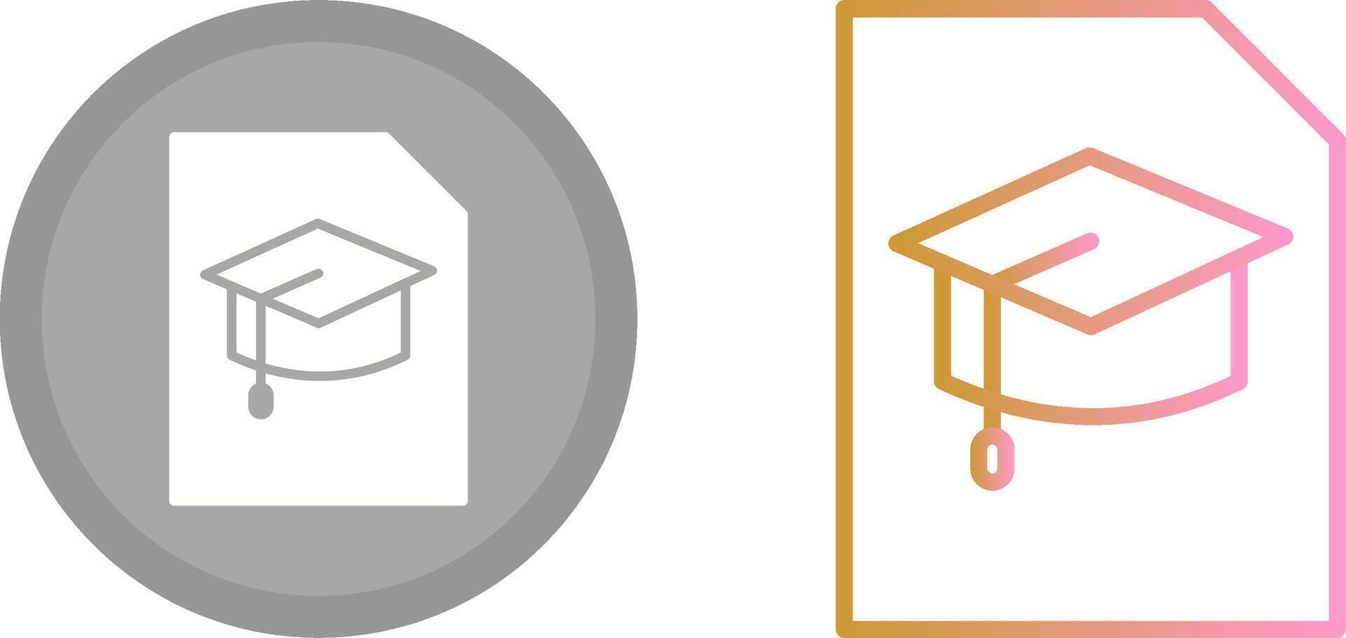 Graduation Icon Design vector