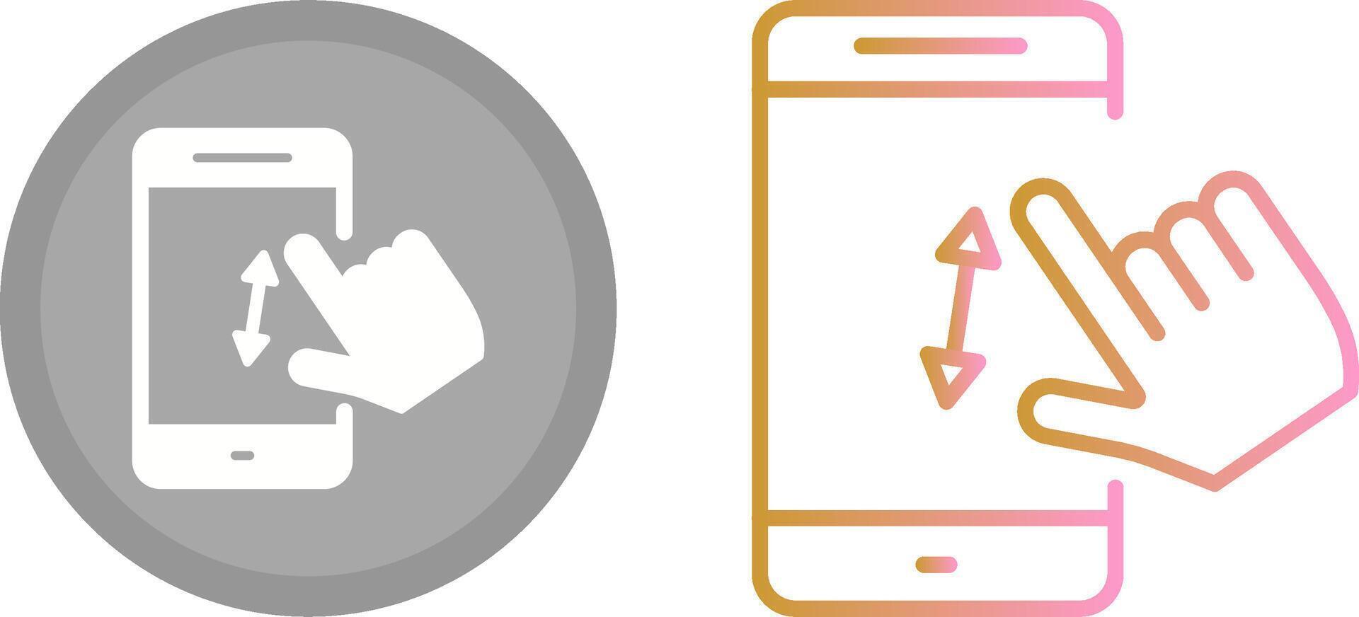 Swipe Icon Design vector