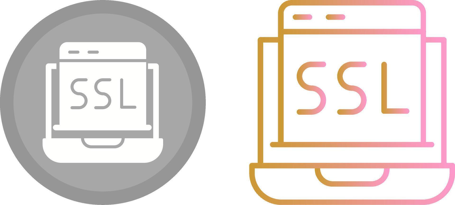 SSL Icon Design vector