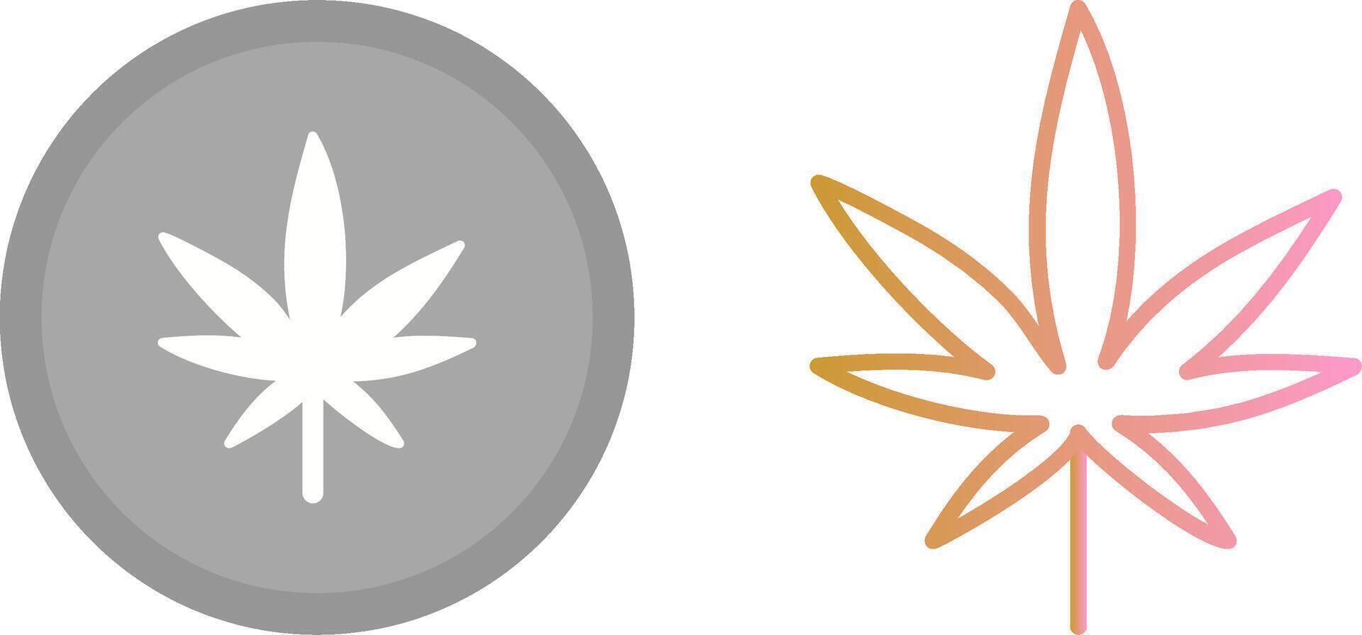 Weed Icon Design vector