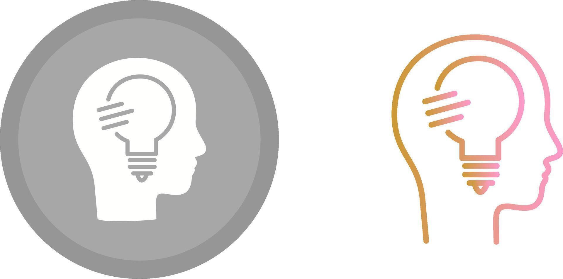Thinking Icon Design vector