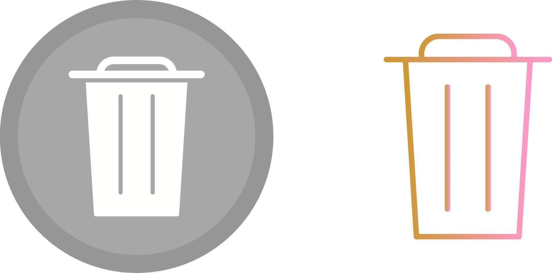 Garbage Icon Design vector