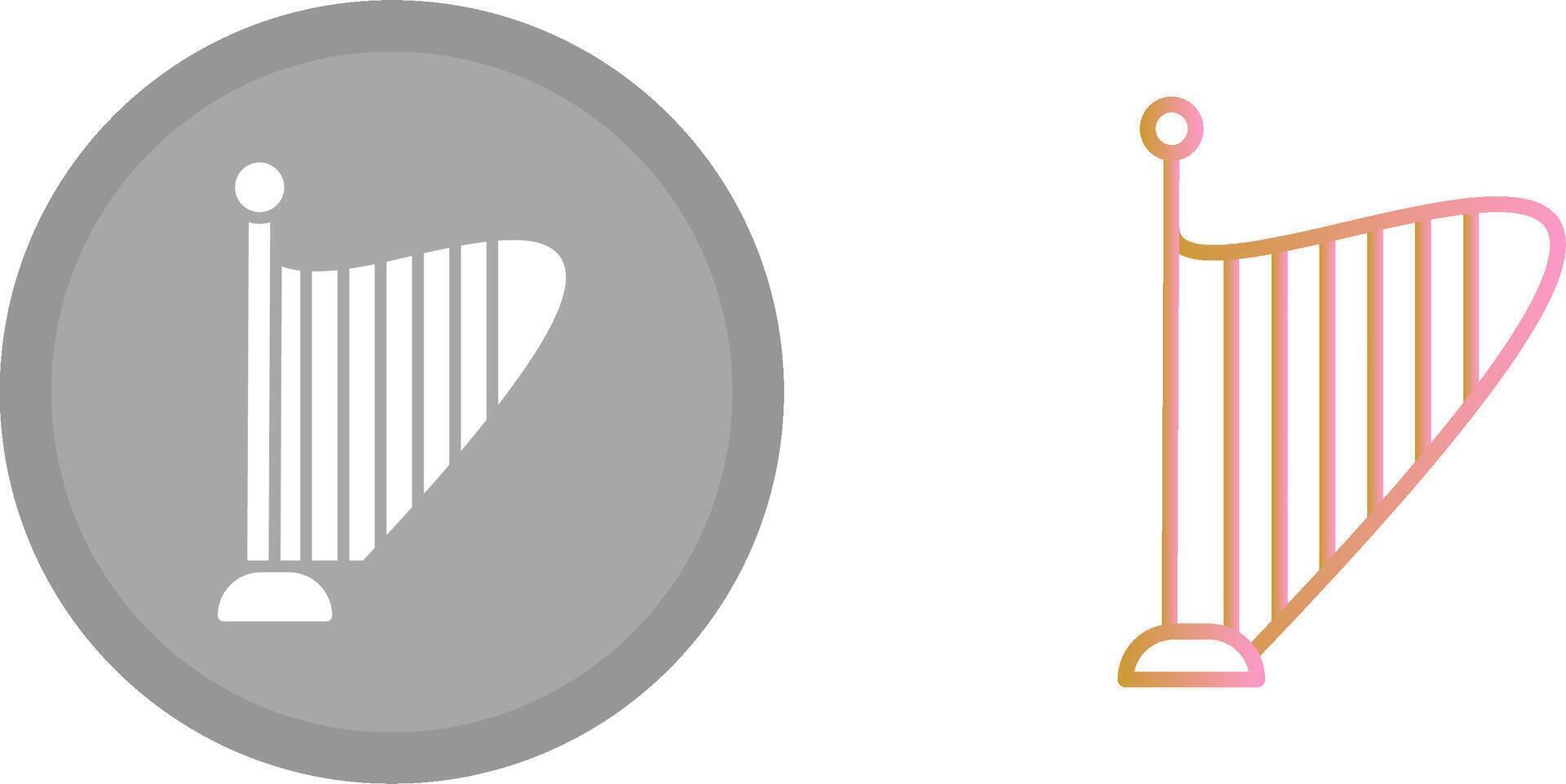 Harp Icon Design vector