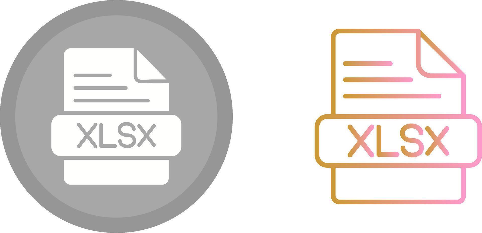 xlsx icono diseño vector