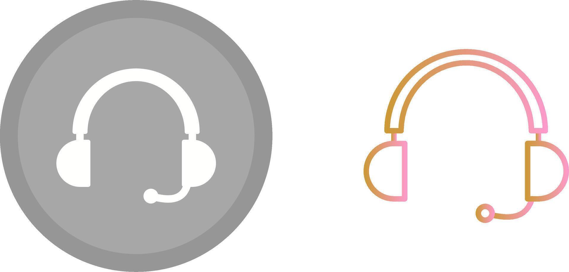 diseño de icono de auriculares vector