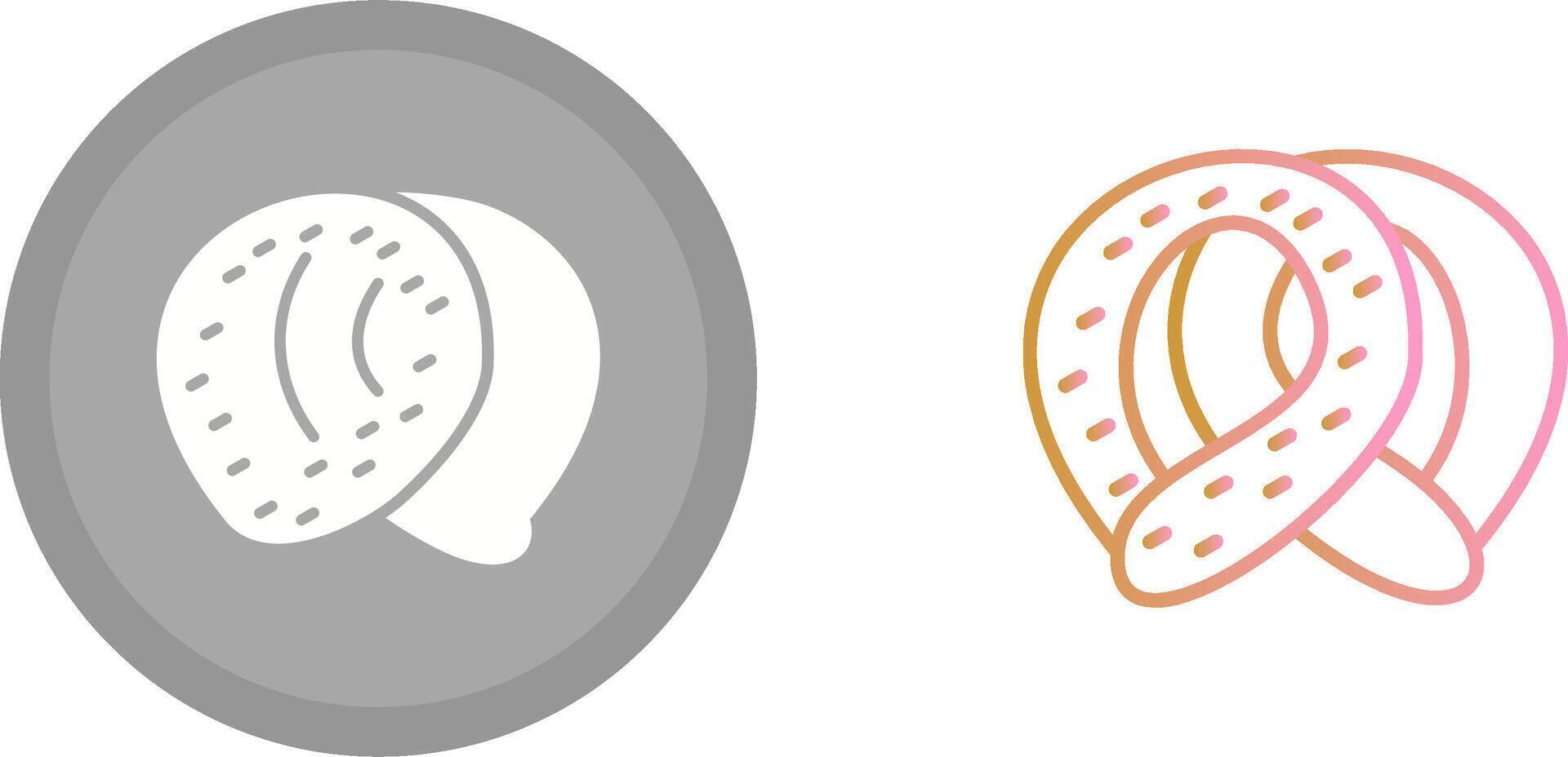 galleta salada icono diseño vector