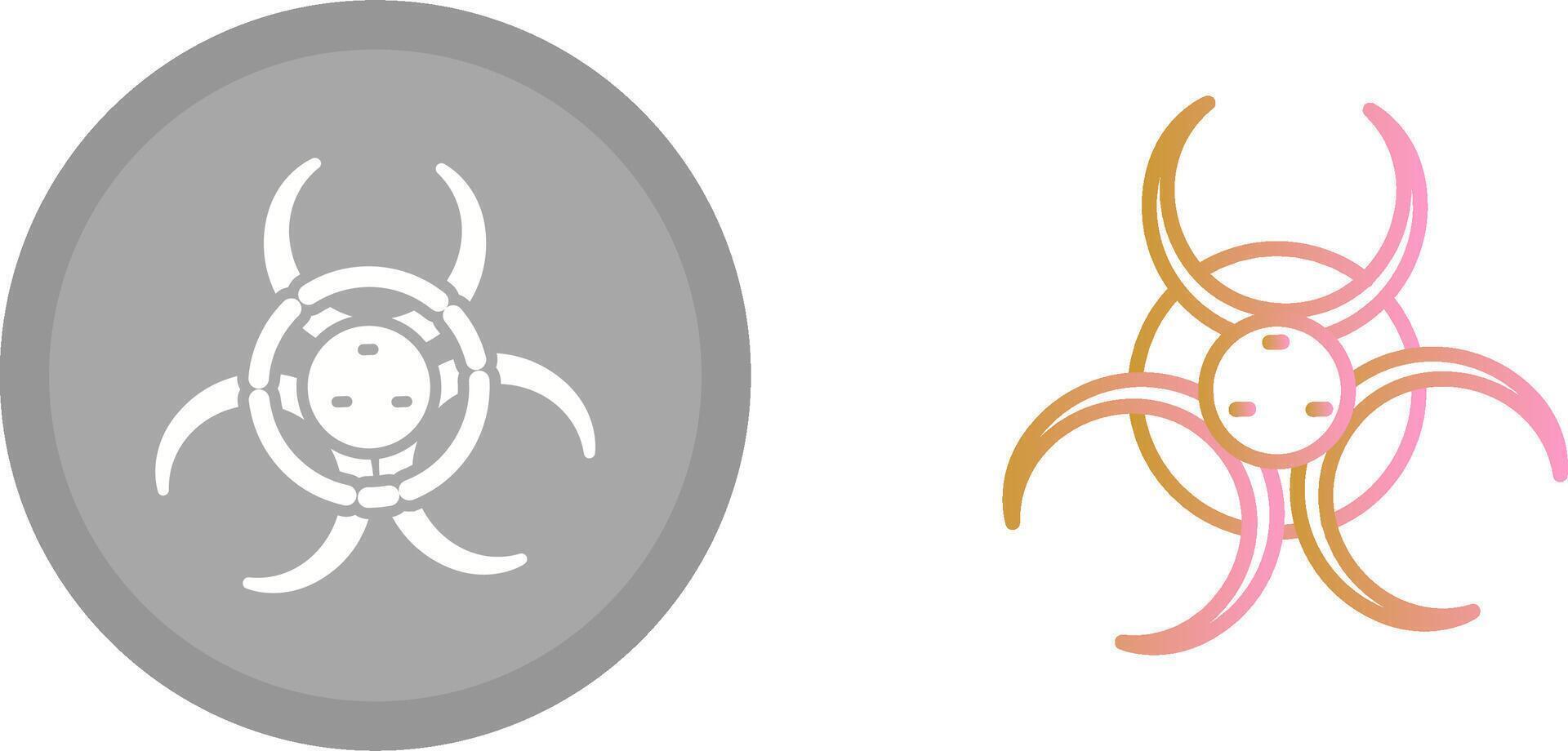 Biohazard Icon Design vector