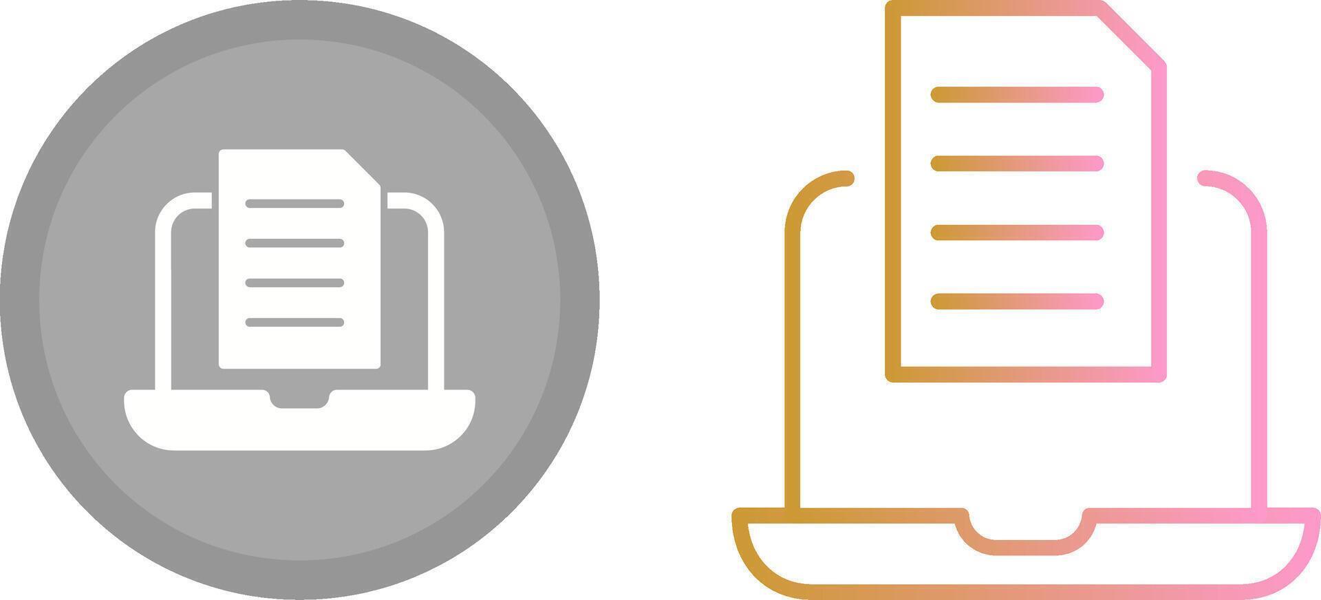 Document Icon Design vector