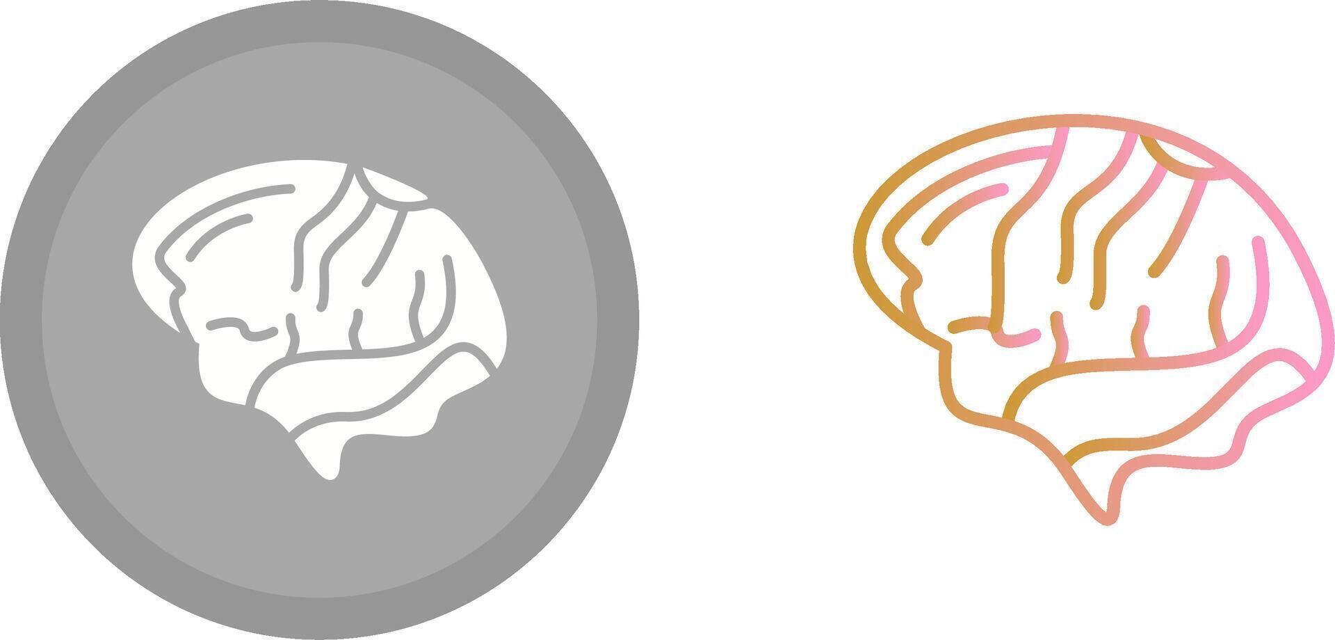 diseño de icono de cerebro vector