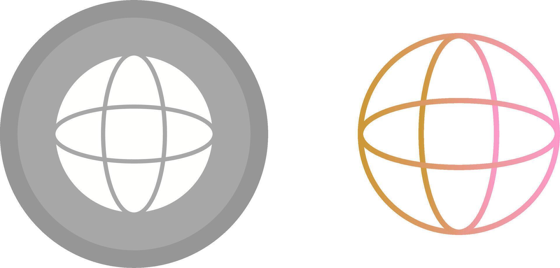 Globe Icon Design vector