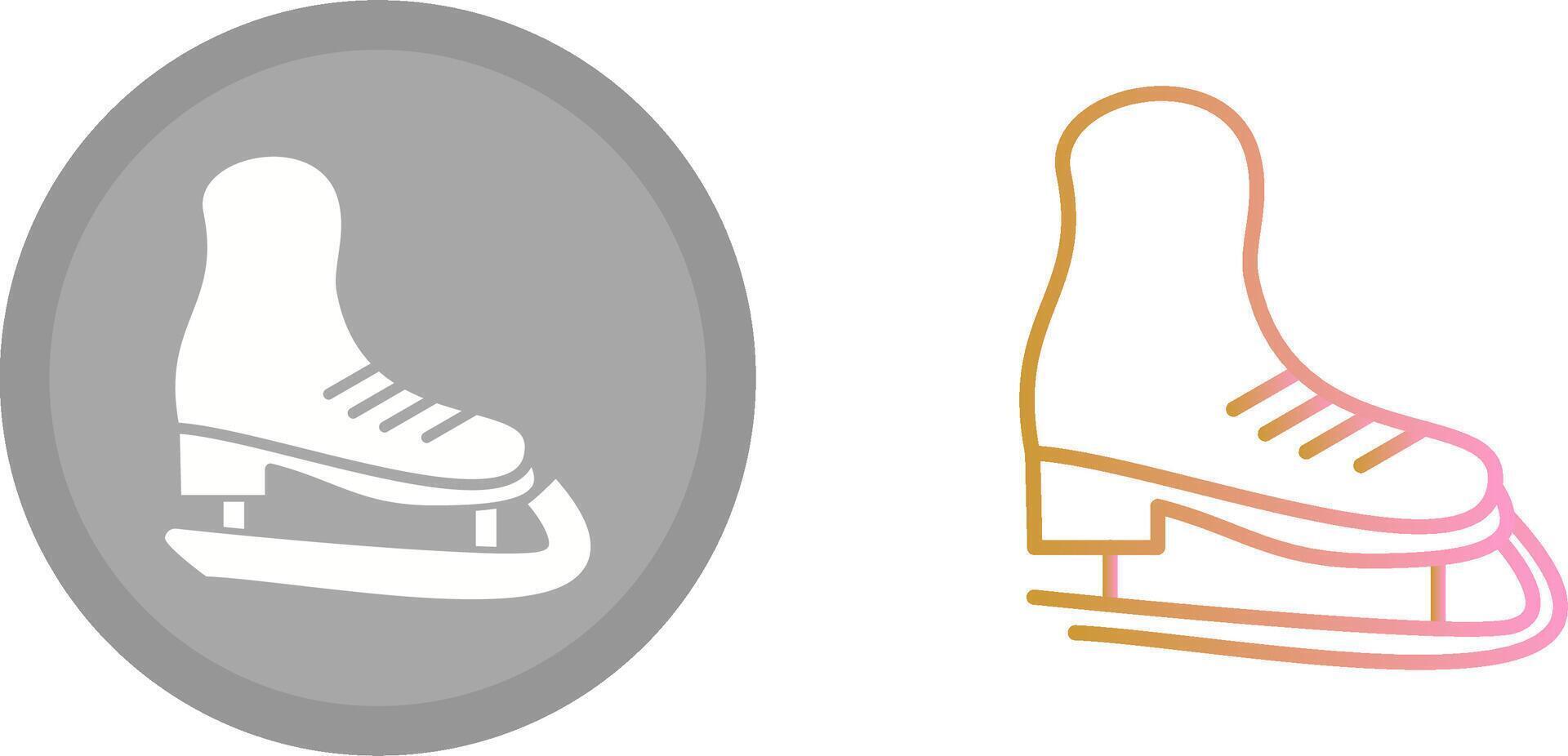 diseño de icono de patines vector