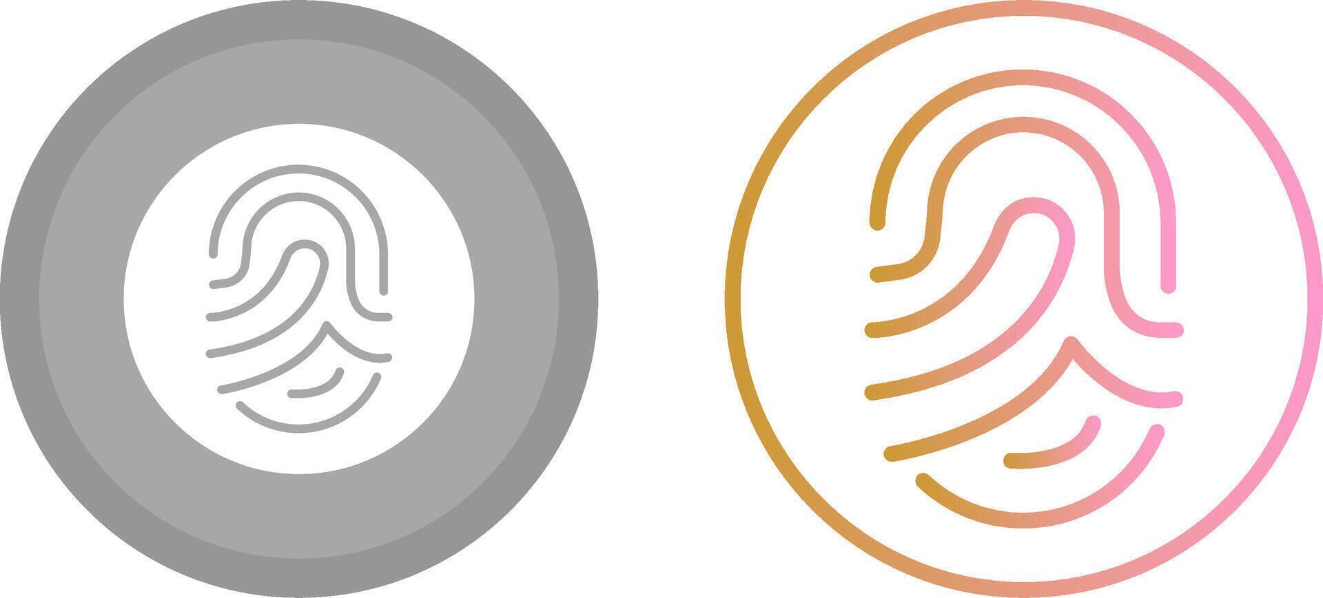 Fingerprint Icon Design vector