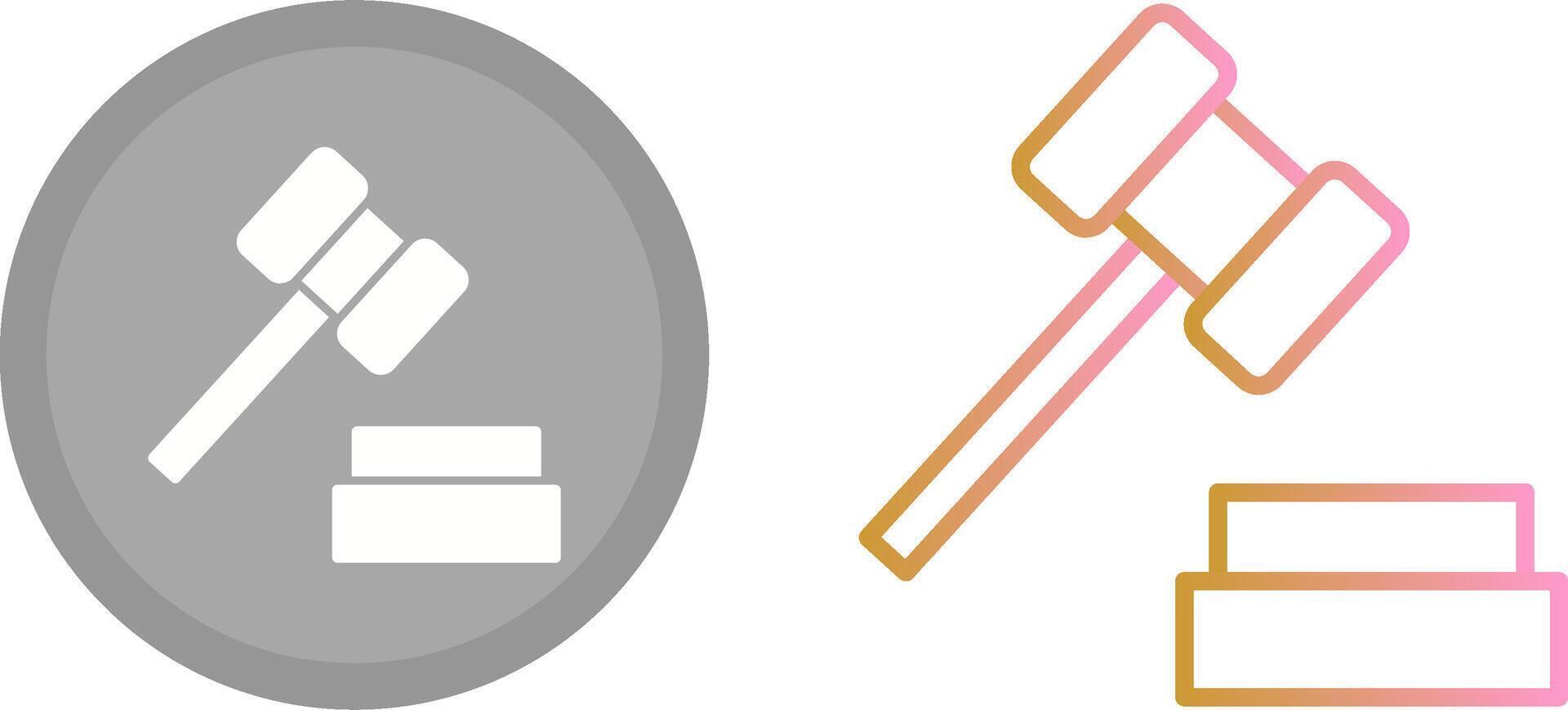 Gavel Icon Design vector