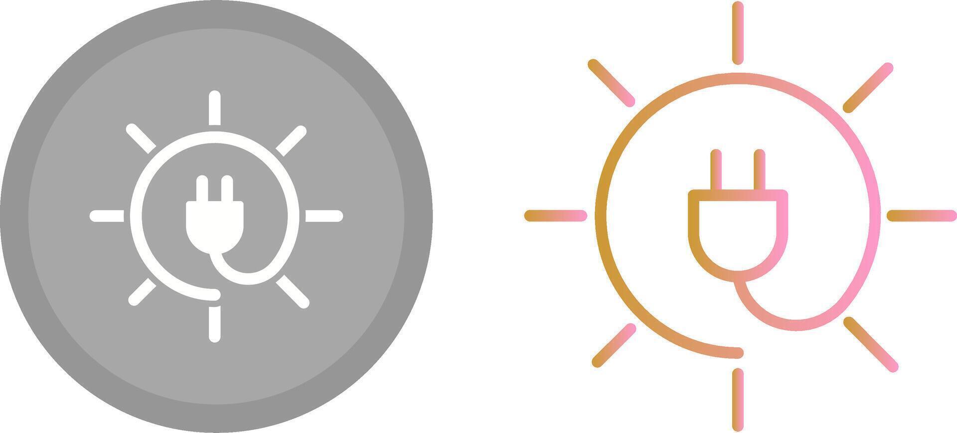 Electricity Icon Design vector