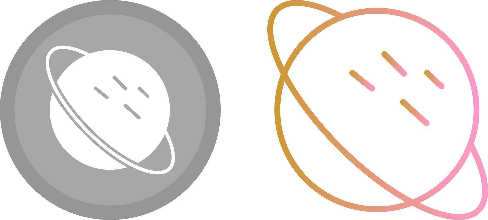 Saturn Icon Design vector