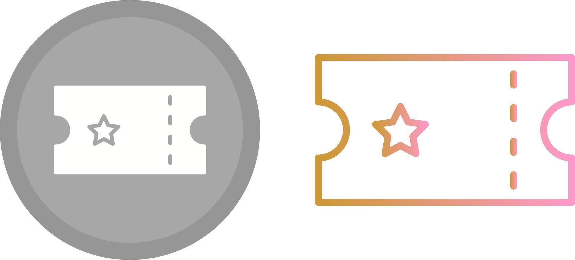 Ticket Icon Design vector