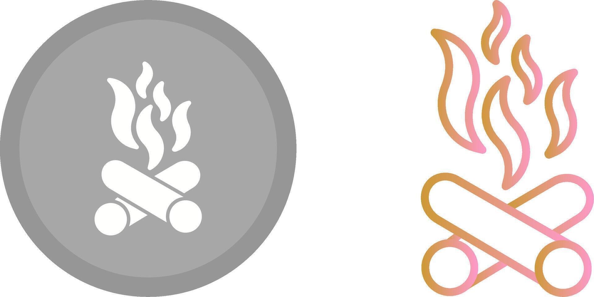 Bonfire Icon Design vector