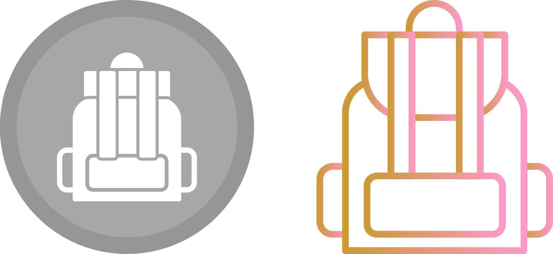 Backpack Icon Design vector